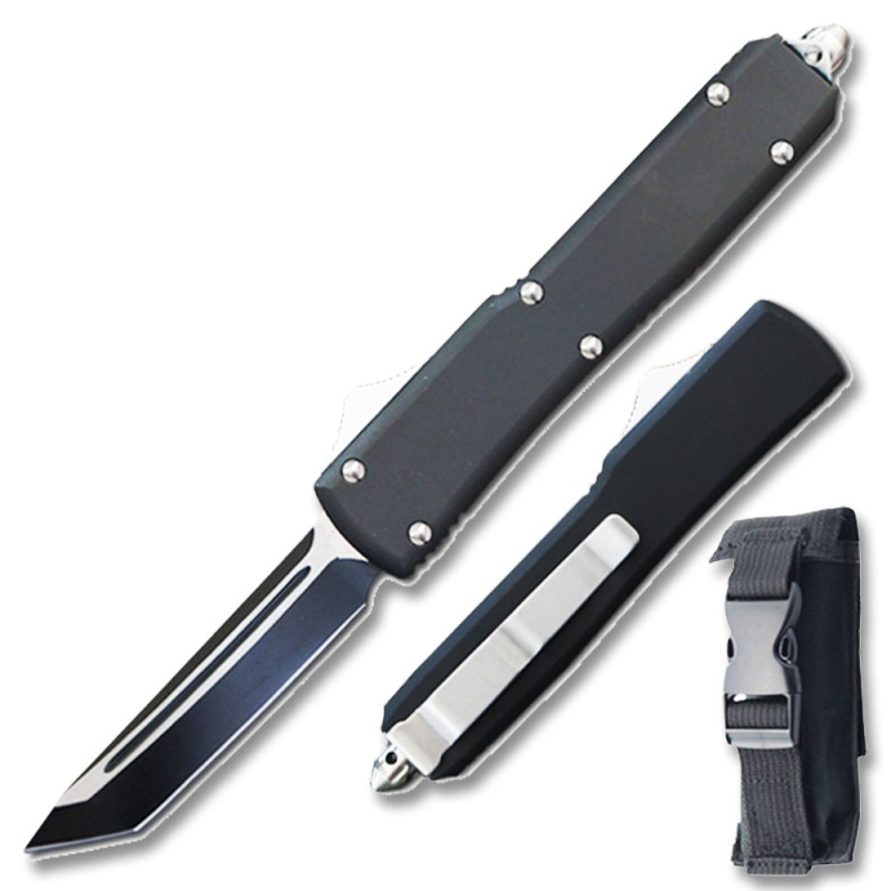 Slim Soft Handle OTF Tanto Point Knife