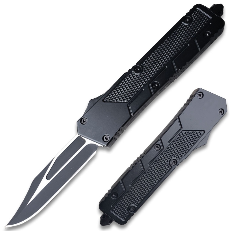 Drop Point Single Edge Otf Out The Front Assisted Open Tactical Glass Breaker