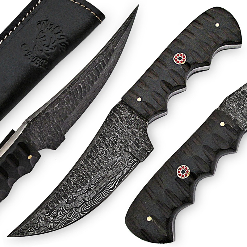 White Deer Tactical Operator Damascus Steel Knife