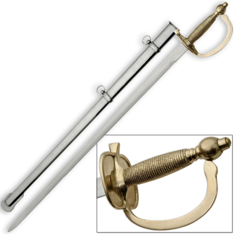1840 United States Army Nco Sword With Steel Scabbard