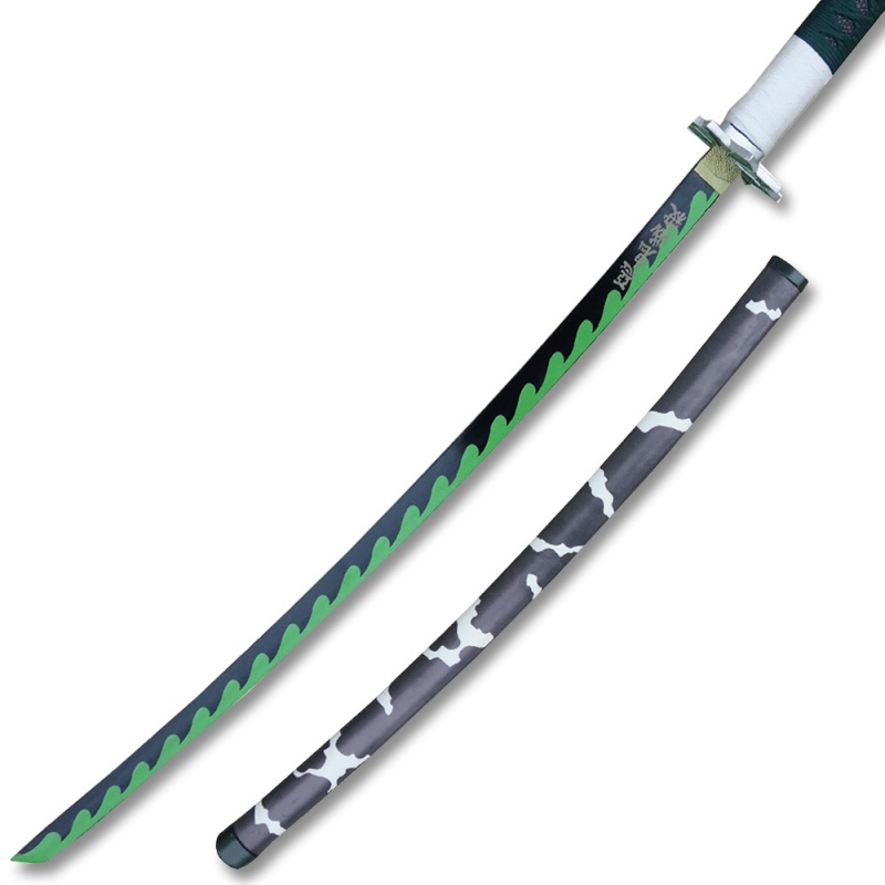 Demon Slayer - Sanemi Shinazugawa Green Nichirin Sword Katana Metal