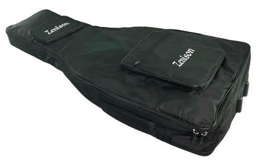 Zenison Double Neck Electric Guitar Padded Gig Bag with Shoulder Straps - 42" Black