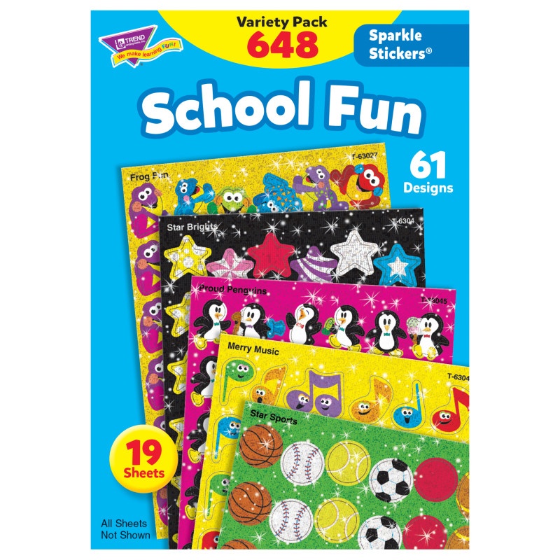 Sparkle Stickers School Fun