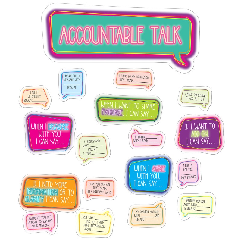 Accountable Talk Bulletin Board Set