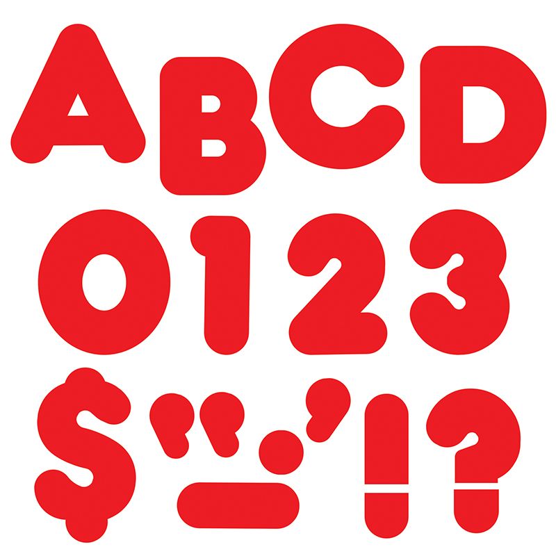Ready Letters 3 Inch Casual Red
