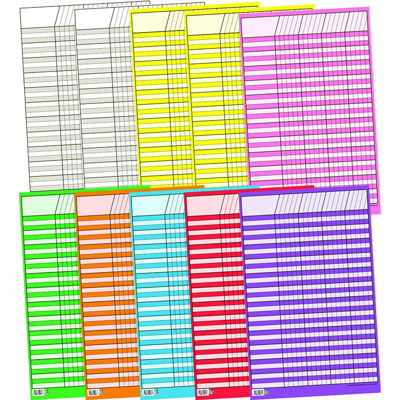 Chart Incentive Small 10-Pk 14 X 22 10 Colors