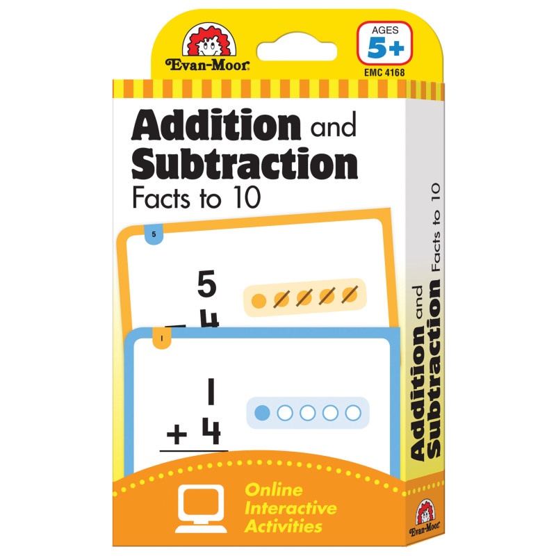 Flashcard Set Addition And Subtraction Fact To 10