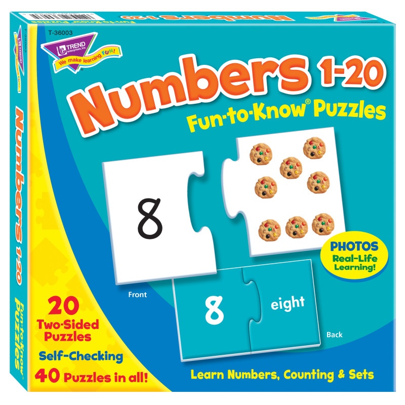 Puzzle Numbers 1 20