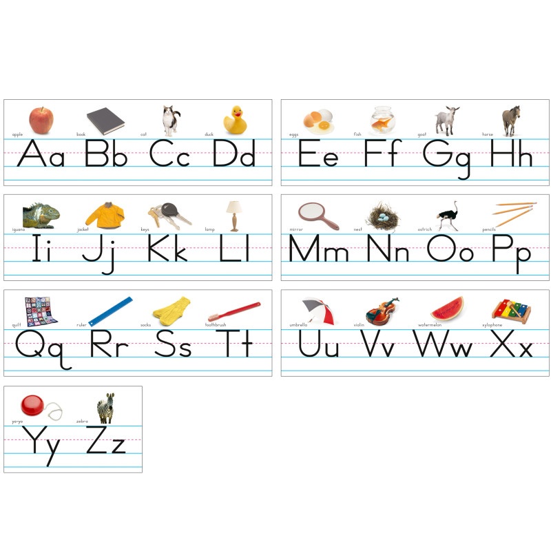 Alphabet Lines Traditional Manuscript
