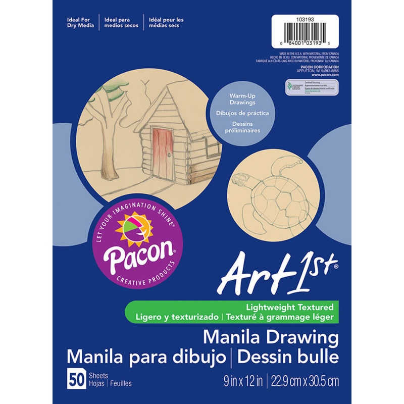 Cream Manila Drawing Paper 9 X 12 50Shts