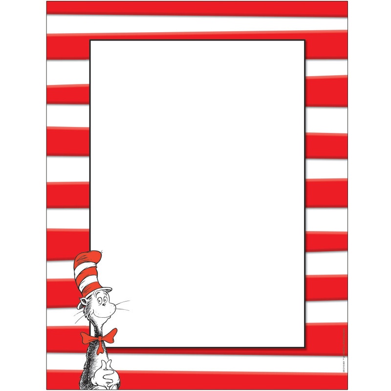 Dr Seuss The Cat In The Hat Computer Paper