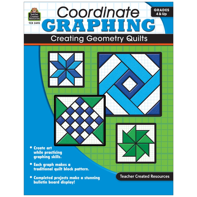 Coordinate Graphing Creating Geometry Quilts Gr 4 & Up