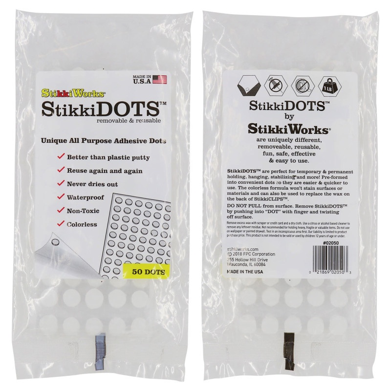 Stikki Wax Dots 50 Per Bag