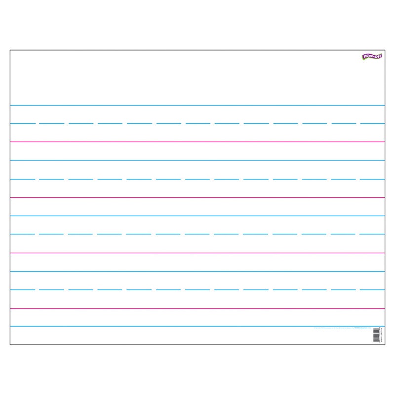 Wipe-Off Chart Handwriting Paper 22 X 28