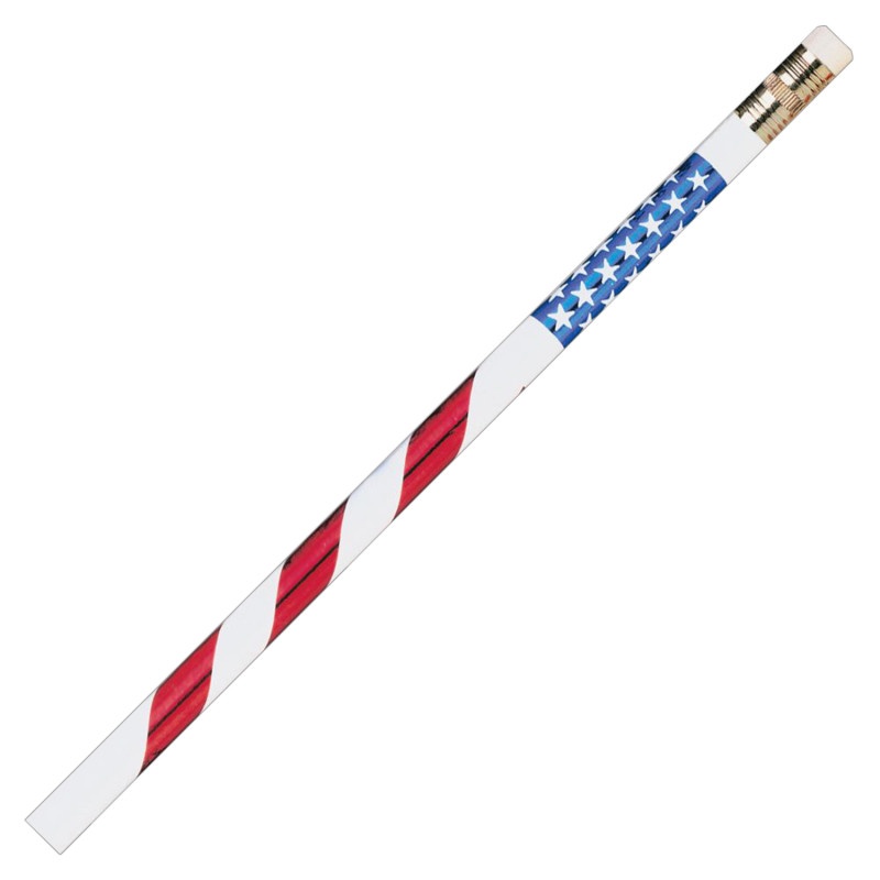 Pencils Stars & Stripes 12/Pk