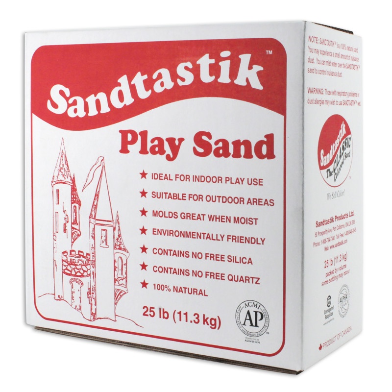 Sandtastik White Play Sand 25Lb Box