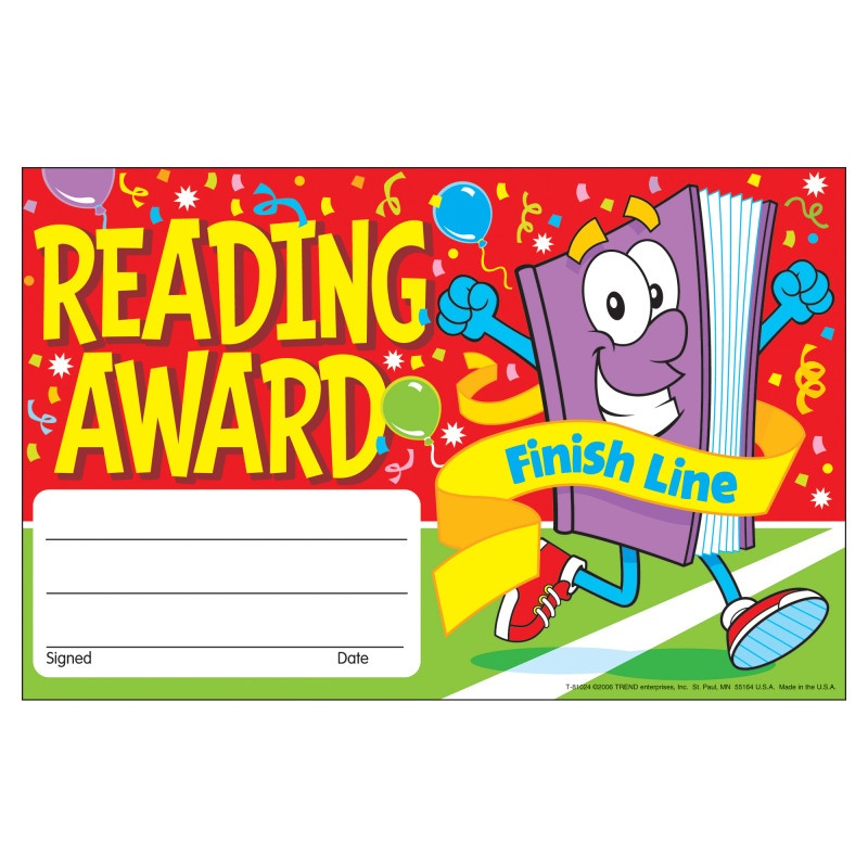 Awards Reading Award Finish Line