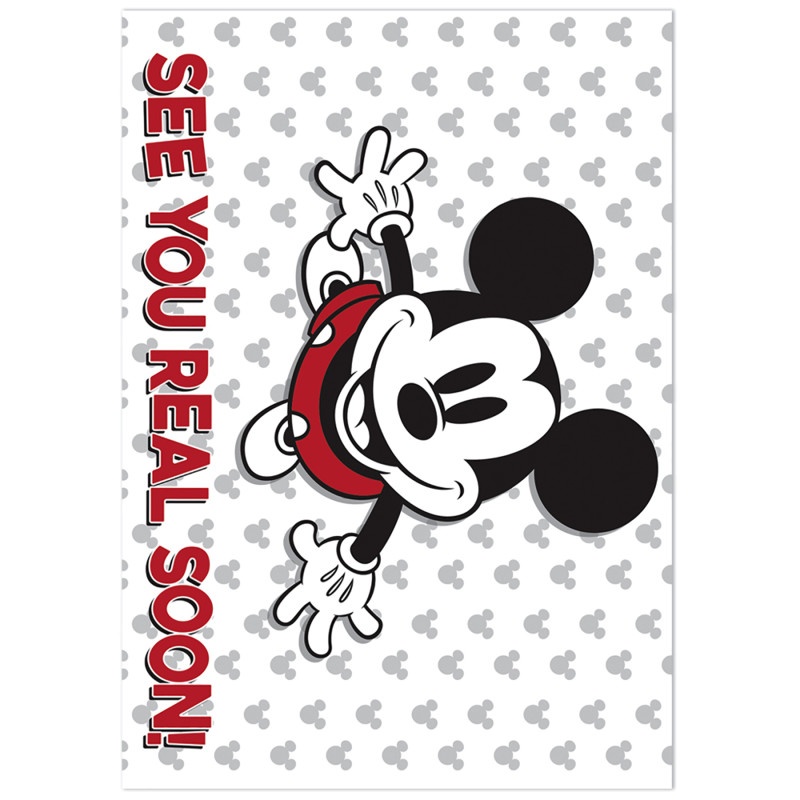 Mickey Mouse Throwback Teacher Card See You Real Soon