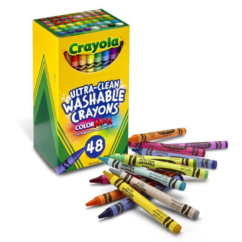 48 Ct Ultra-Clean Washable Crayons Regular Size