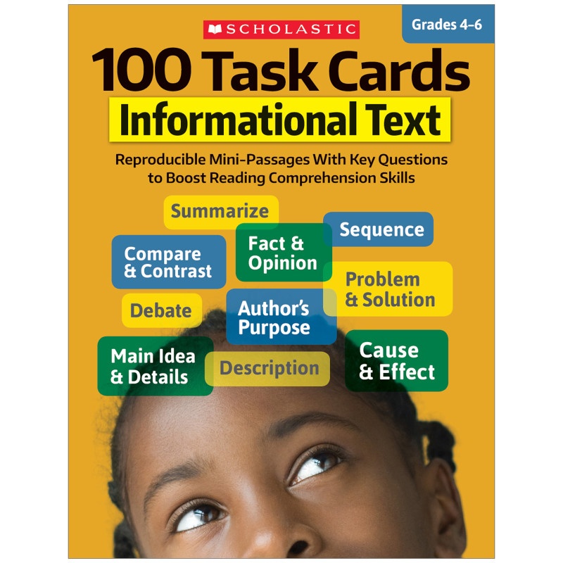 100 Task Cards Informational Text