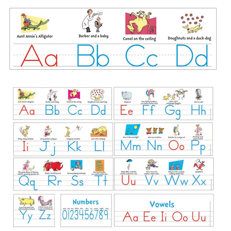 Dr Seuss Manuscript Alphabet Bb Set