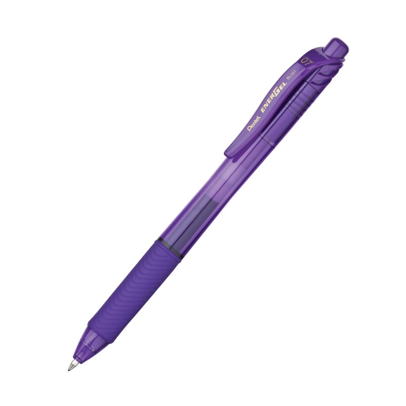 Energel X Violet 0.7Mm Retractable Liquid Gel Pen
