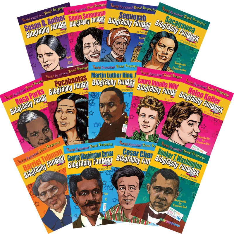 Biography Funbooks Women & Minorities Who Shaped Our Nation