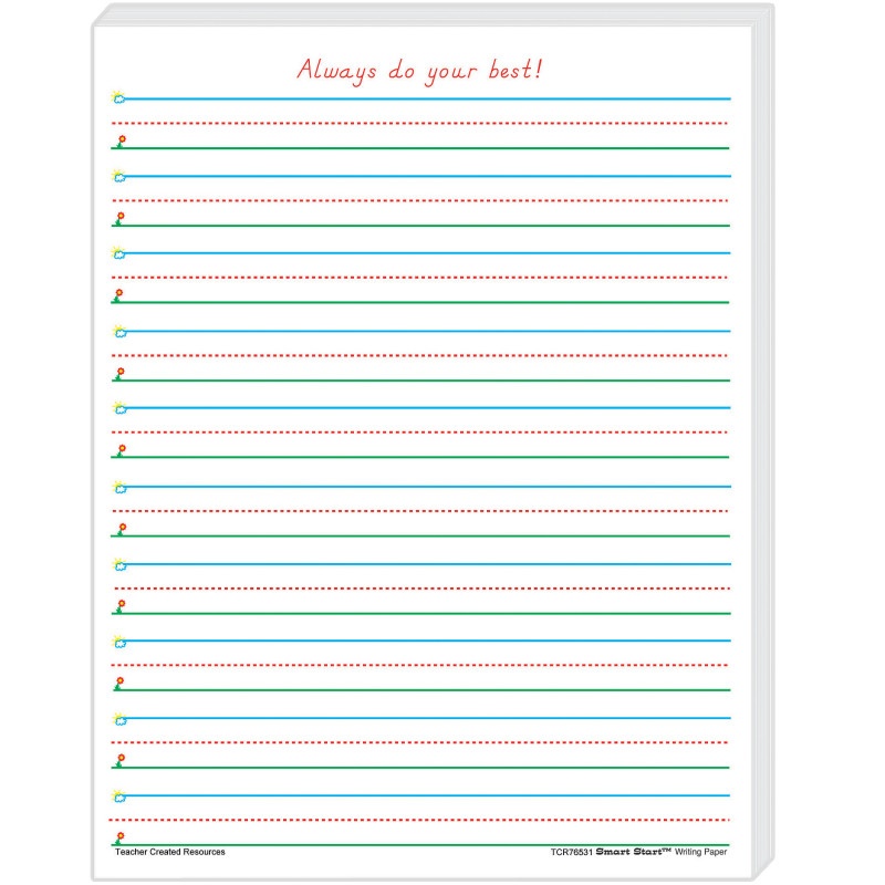 Smart Start 1-2 Writing Paper 100 Sheets