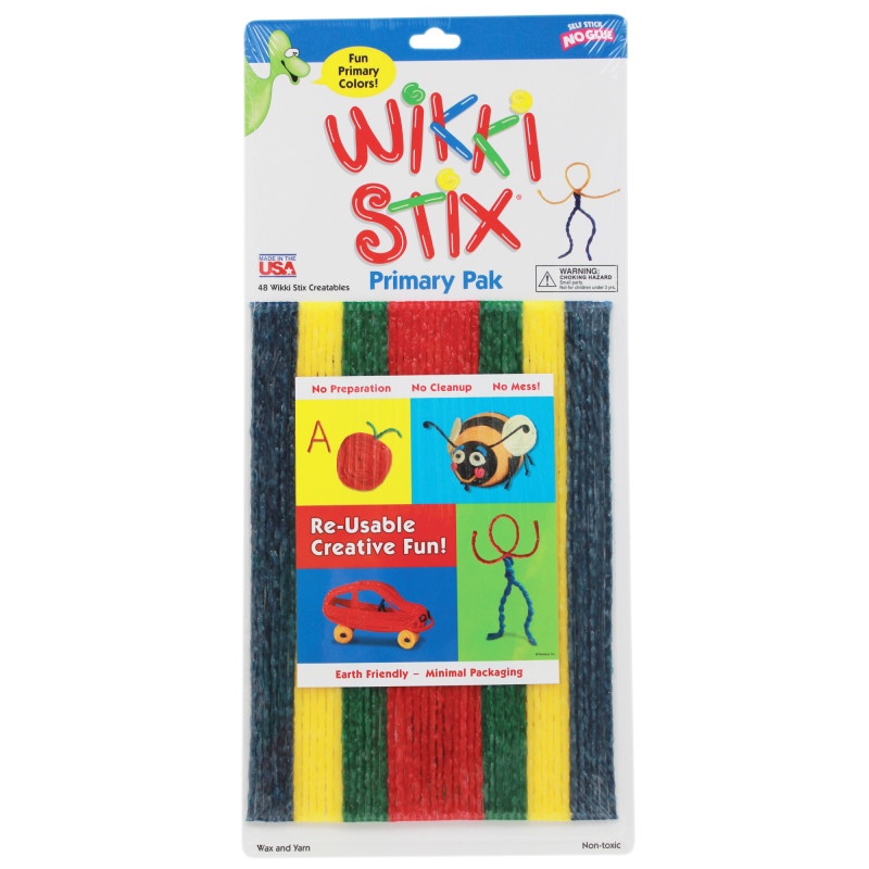 Wikki Stix Primary Colors 48Ct