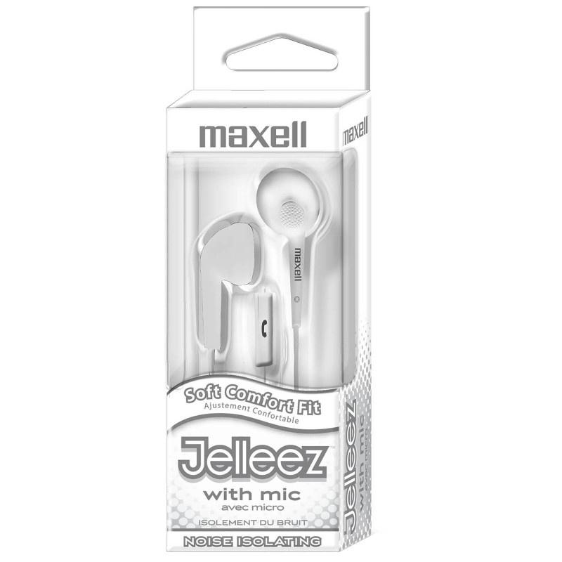 Jelleez Soft Earbuds With Mic White