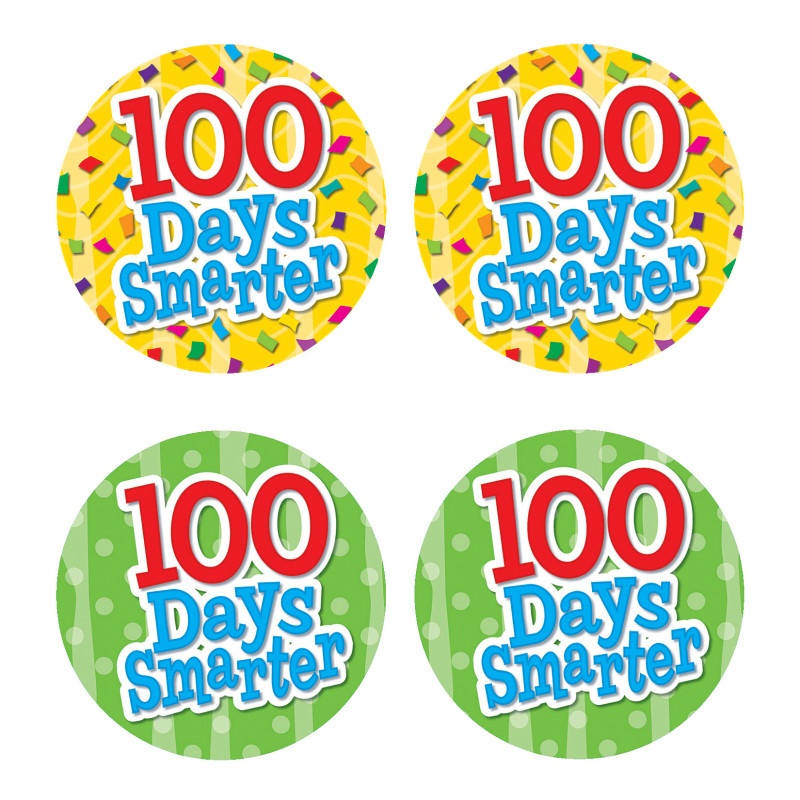 100 Days Smarter Wear Em Badges