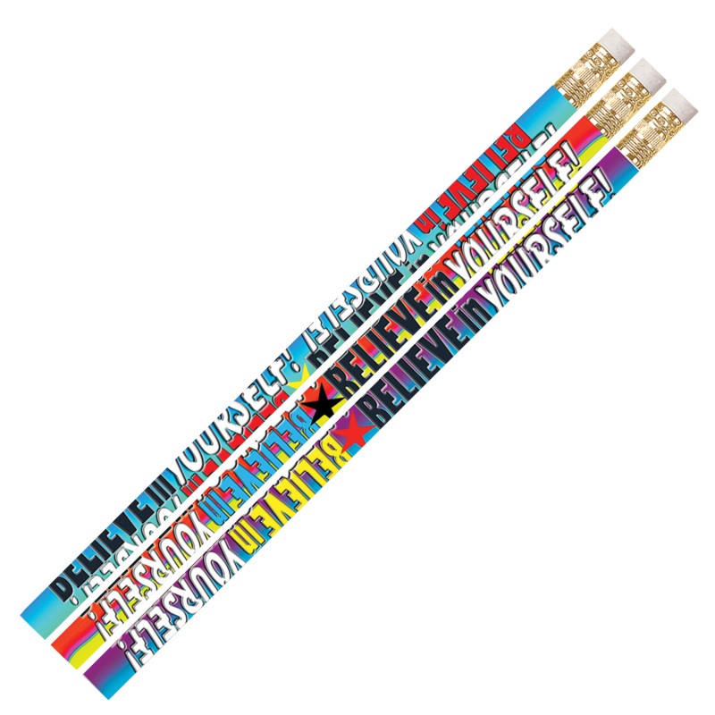 Believe In Yourself Pencil Assortment Pack Of 12