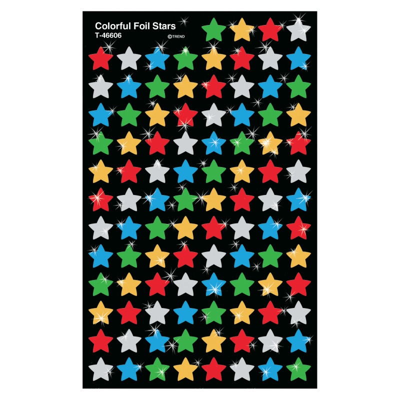 Supershapes Colorful Foil Stars