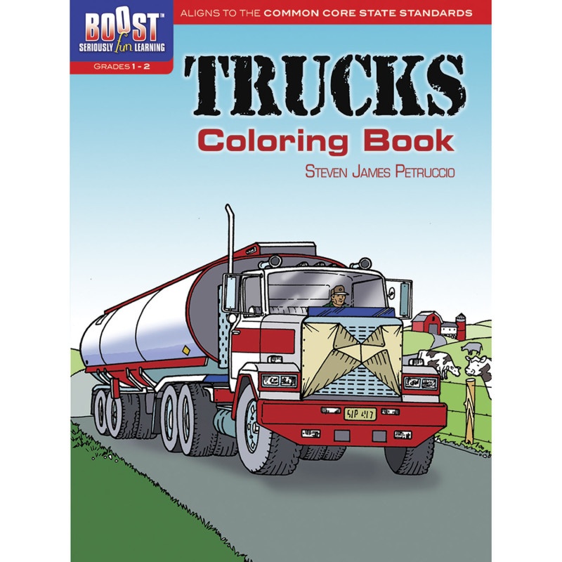 Boost Trucks Coloring Book Gr 1-2