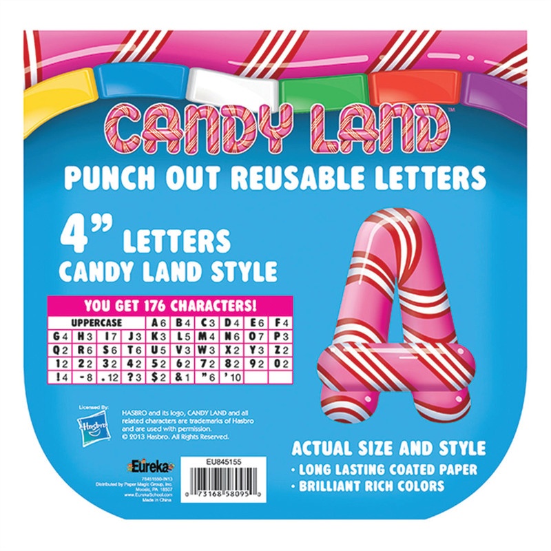 Candy Land Pepper Stripes Deco Letters