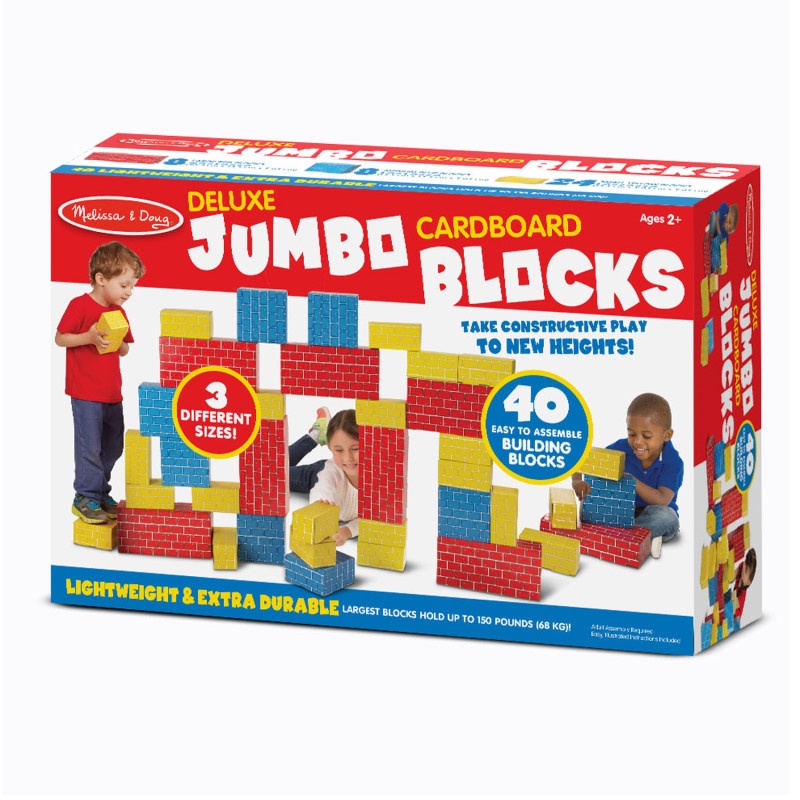 Deluxe Jumbo Cardboard Blocks 40 Pc