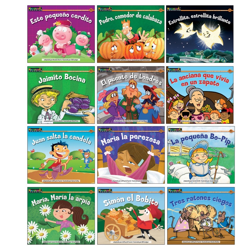 Nursery Rhyme Tales Set 2 Spanish Rising Readers Leveled Books
