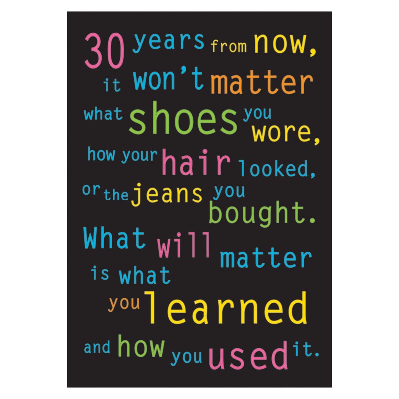 Poster 30 Years From Now 13 X 19 Large