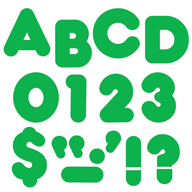 Ready Letters 3 Inch Casual Green
