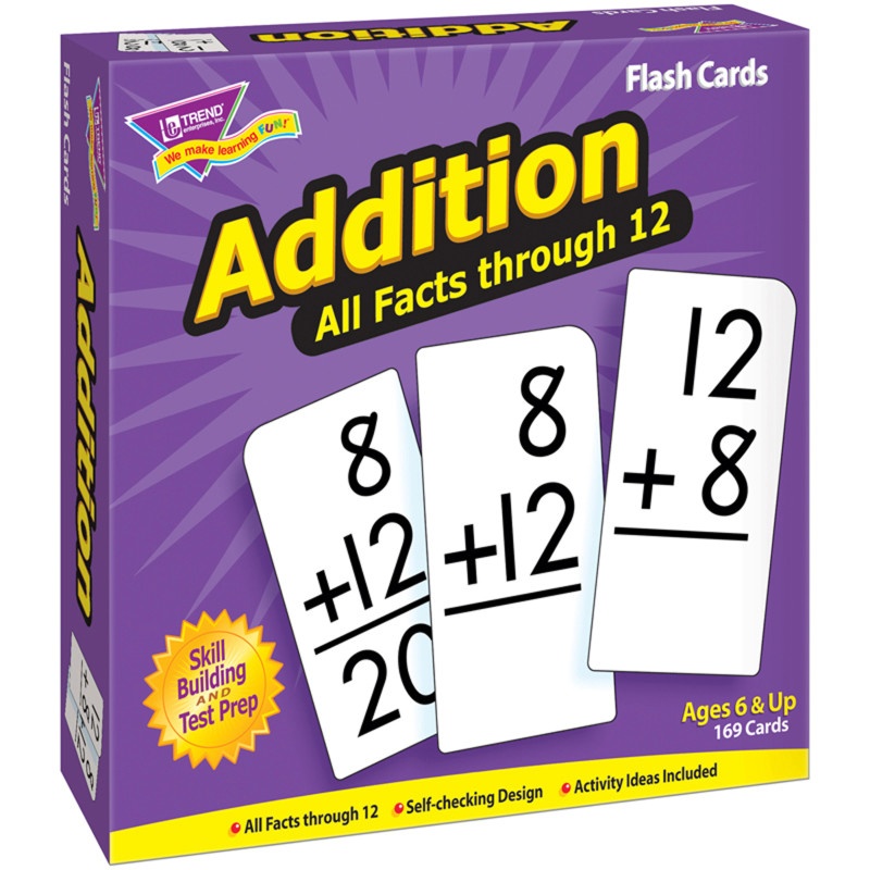 Flash Cards All Facts 169/Box 0-12 Addition