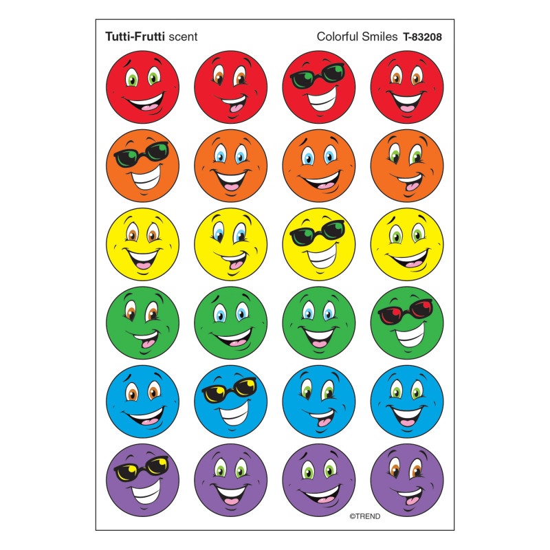 Stinky Stickers Colorful Smiles