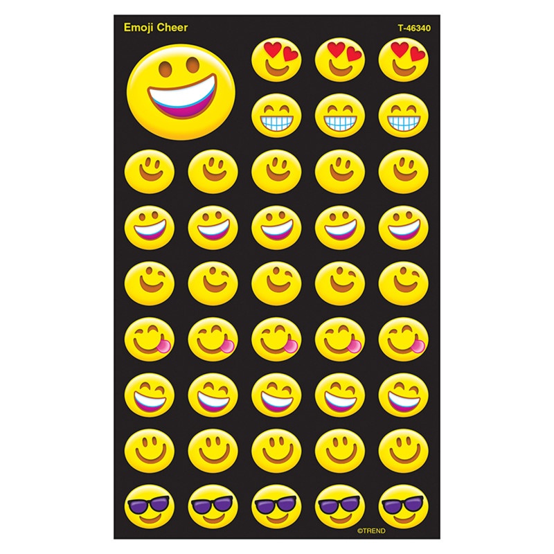 Emotion Icon Supershape Stickers Lg Cheer