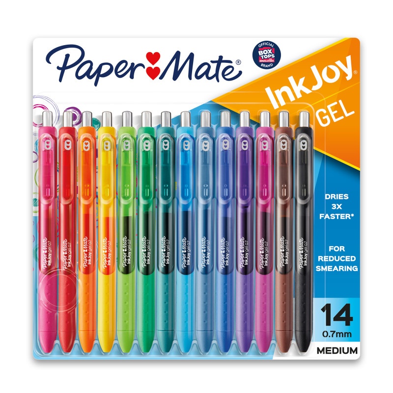 14 Color Inkjoy Med Gel Pen Set Papermate