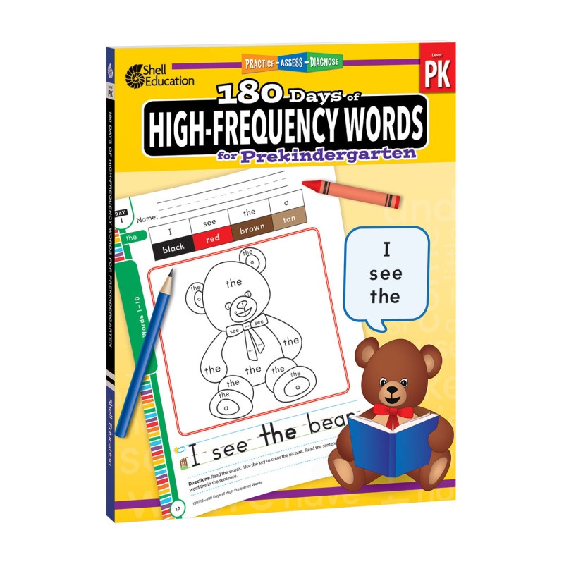 Gr Pk 180 Days High Frequency Words