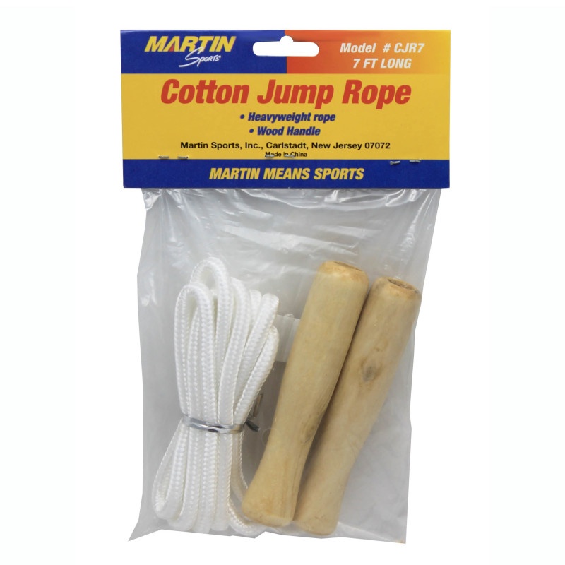 Jump Rope Cotton Wood Handle 7Ft