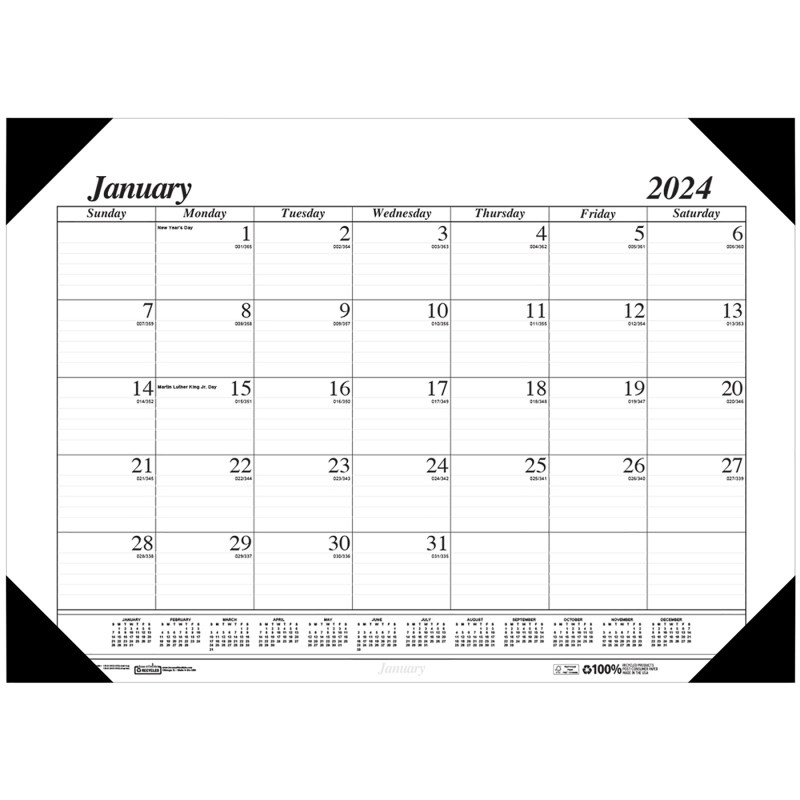 Economy Desk Pad 12 Months Jan - Dec