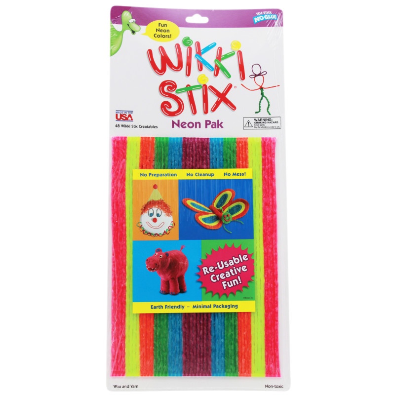 Wikki Stix Neon Colors 8In 48Pk