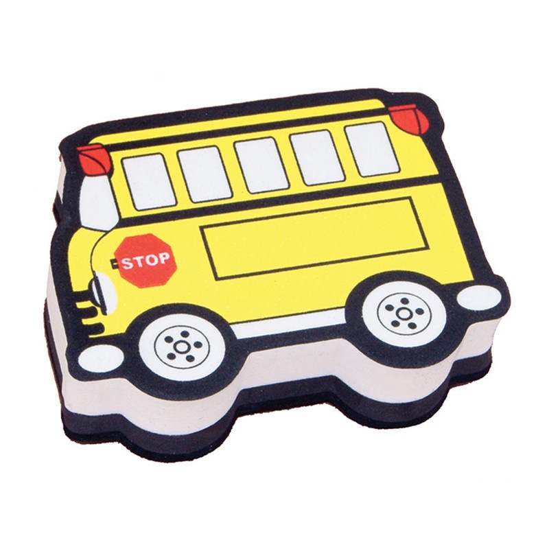 Magnetic Whiteboard Eraser School Bus