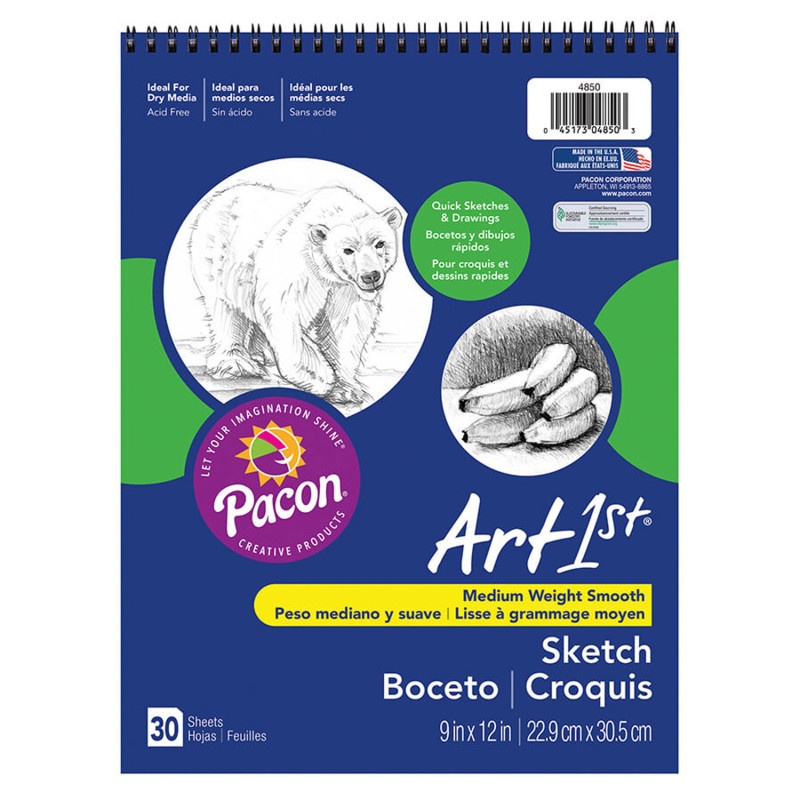 Art1st Sketch Book 9X12 30 Sht Wht