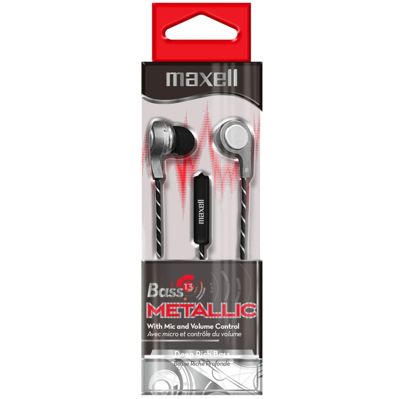 Bass13 Metallic Earbuds With Mic & Volume Control
